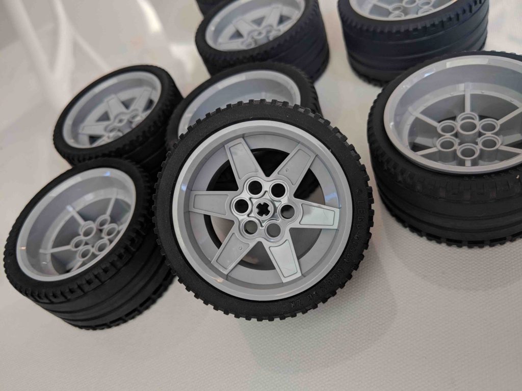 lego gray wheels